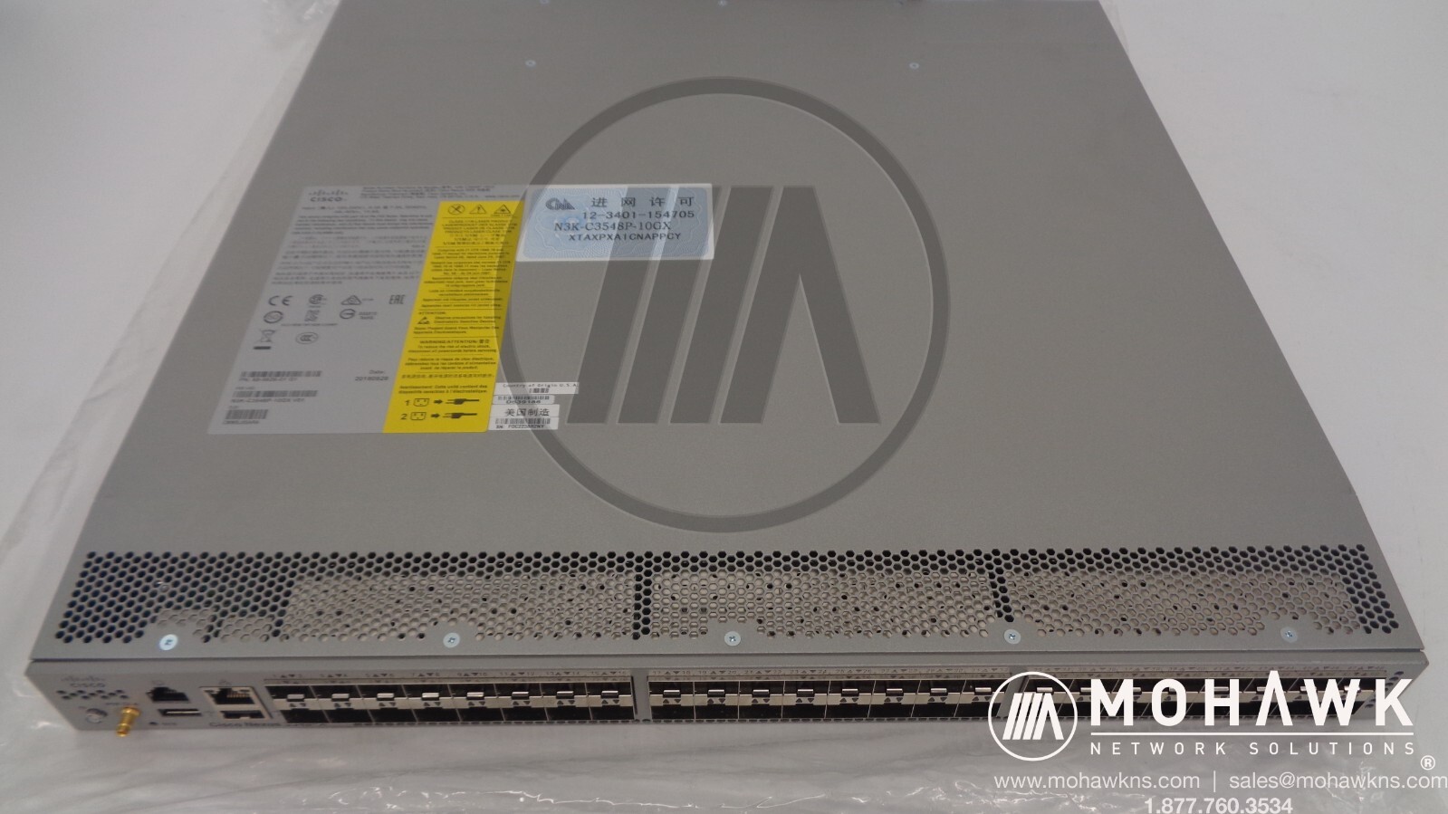 NEW Cisco N3K-C3548P-10GX 48x SFP+ 10G Ports Nexus Switch /w Dual PSU & Fans