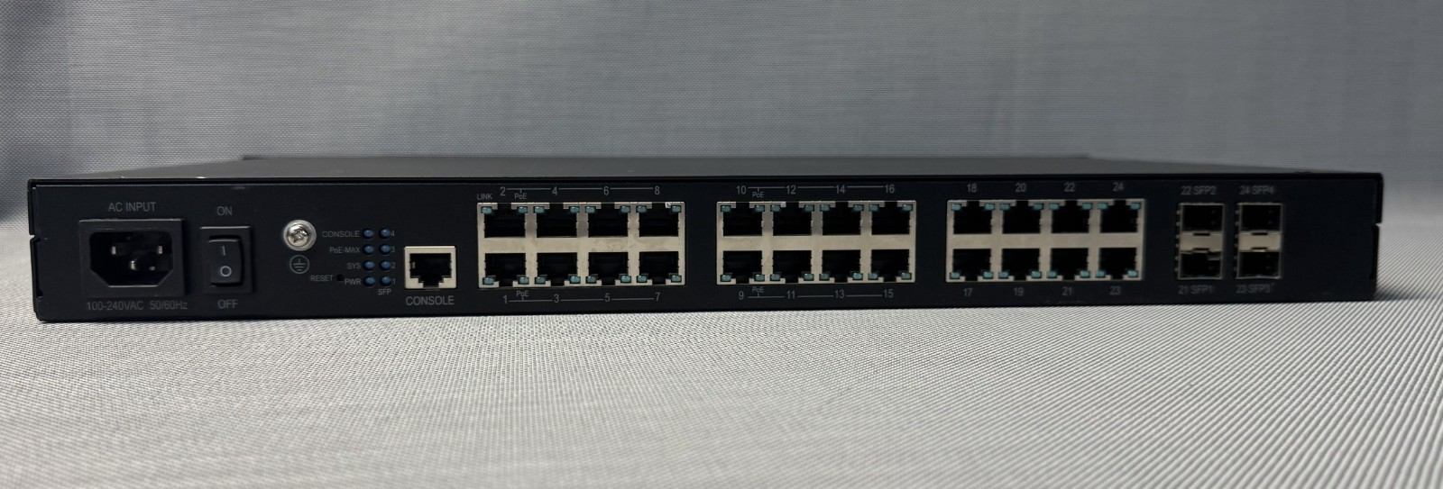 Pakedge SX-24P16 24-Port Managed Gigabit Networking Switch w/ 16 PoE