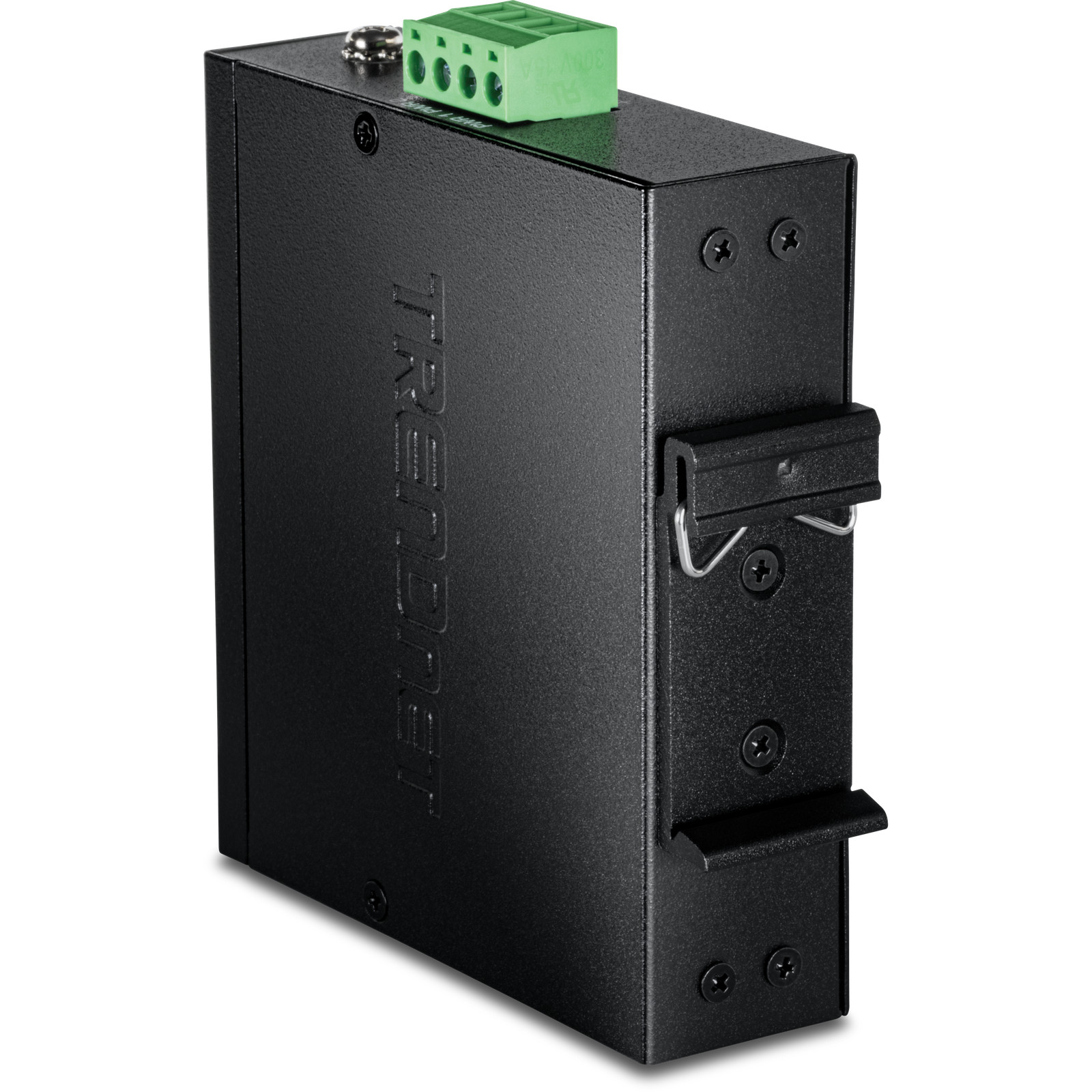 TRENDnet TI-PGLC50, 5-Port Industrial Gigabit PoE+ DIN-Rail Mini Switch