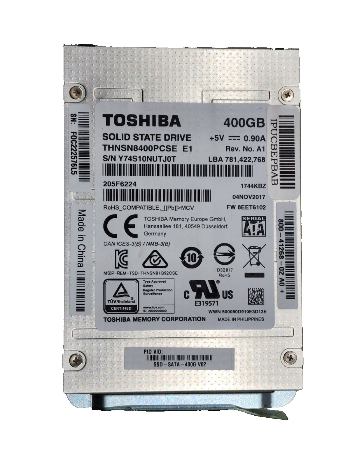 Cisco Toshiba SSD-SATA-400G 400GB SATA SSD