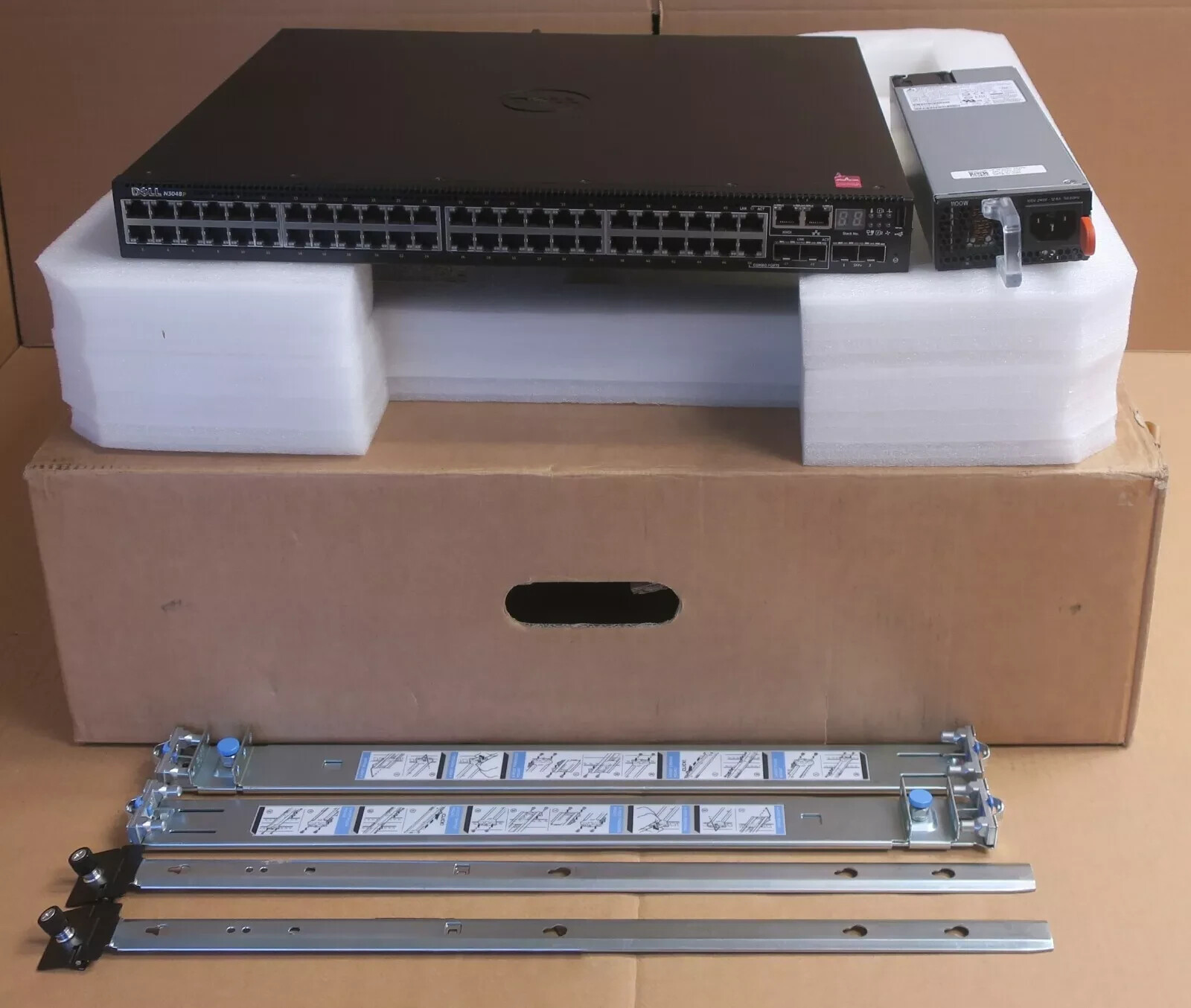 Dell EMC Networking N3048P 48-Port Gigabit PoE+ L3 Managed Network Switch