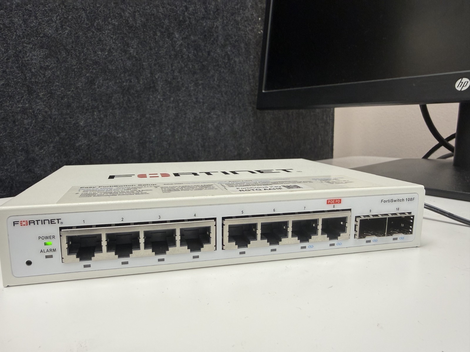 Fortinet FortiSwitch FS-108F 8 Ports Rack Mountable PoE Switch