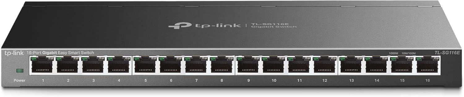 TP-Link 16 Port Gigabit Ethernet Network Switch Plug&Play Unmanaged ( TL-SG116 )