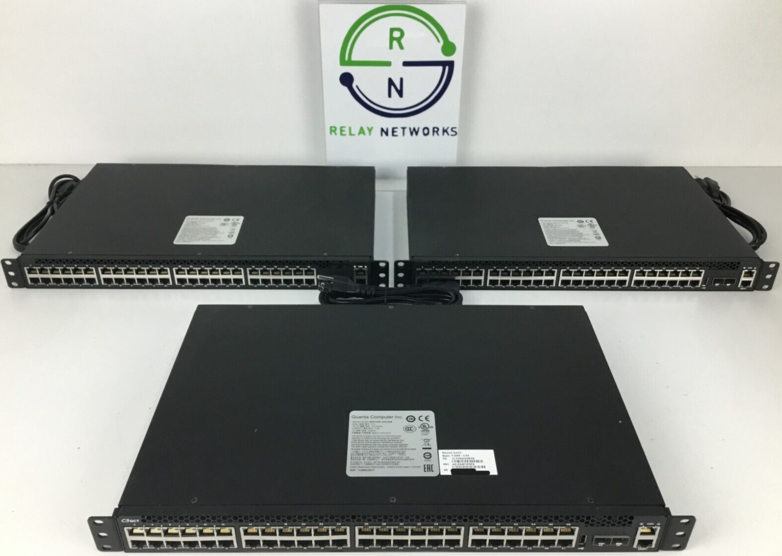 LOT OF 3 QUANTAMESH 1LY4AZZ0ST0 T1048-LY4A 48-PORT 1GB base+2x 1/10GBase-X SFP+