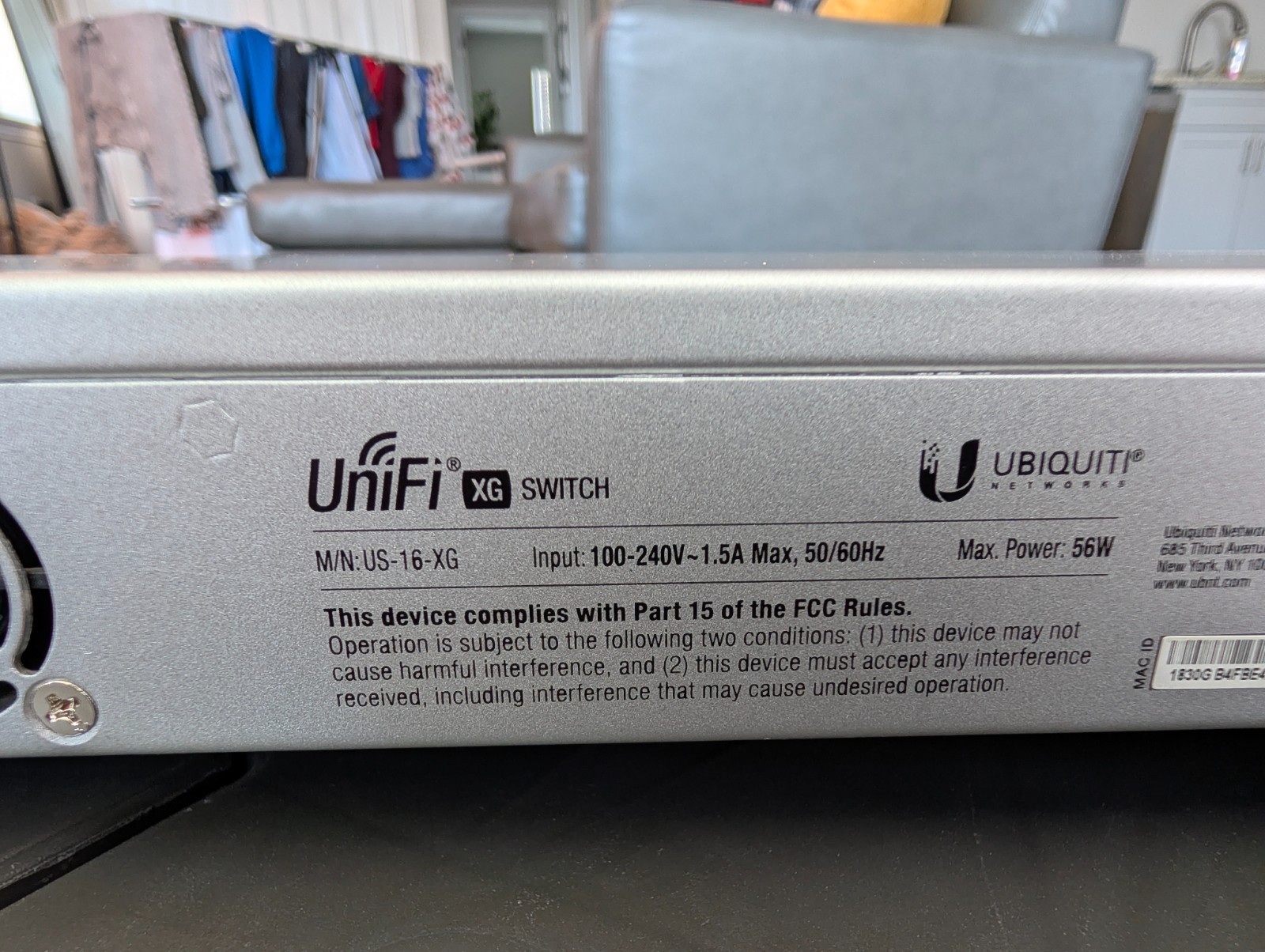Ubiquiti Networks UniFi US-16-XG 10G 16-Port Managed Aggregation Switch