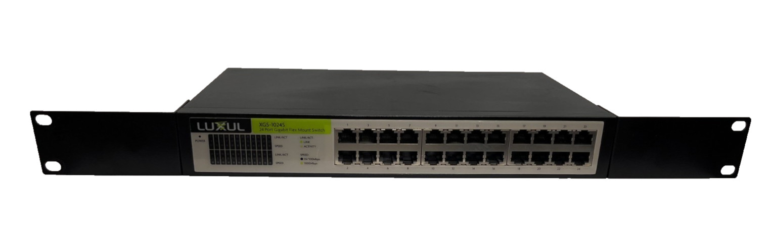 Luxul XMS-1024p 24 Port Gigabit Managed PoE Networking Ethernet Switch, Pre Ownd