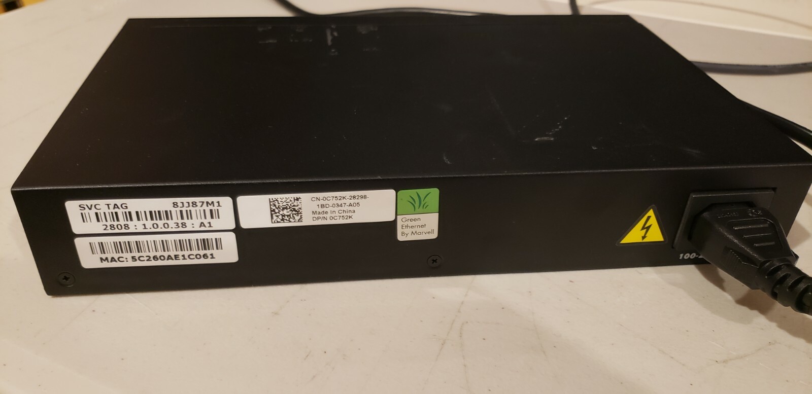 Dell PowerConnect 2808, 8 1GbE Ports, Web Managed