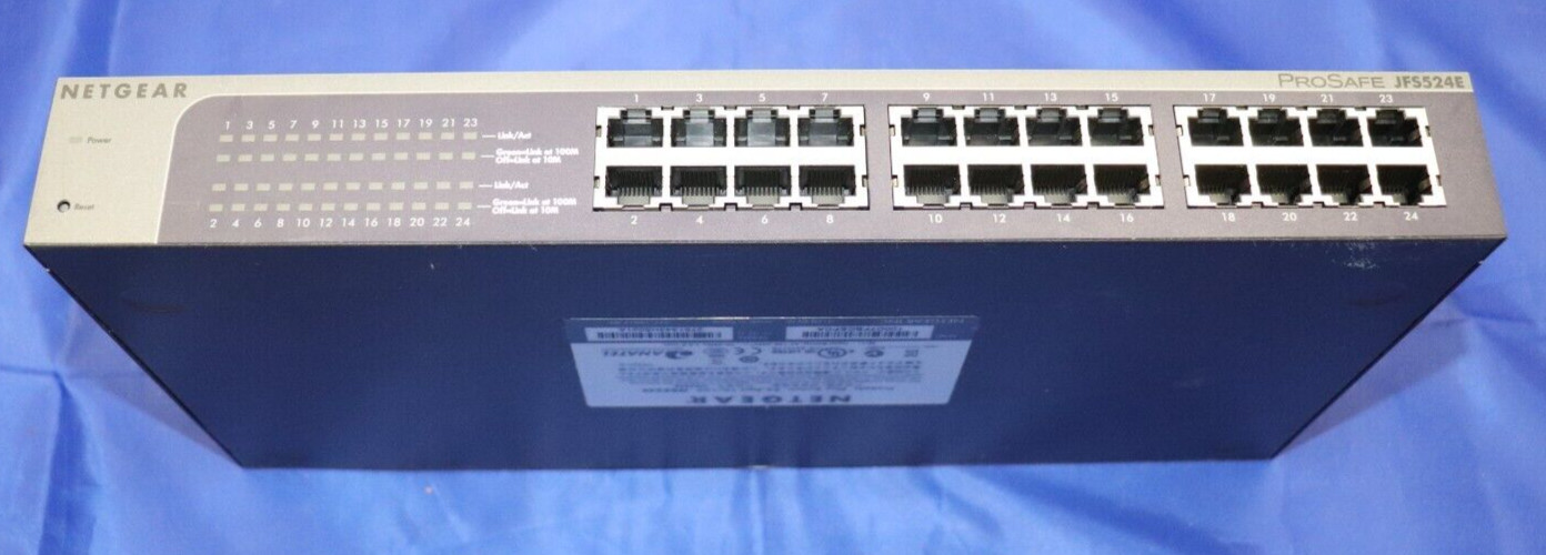 Netgear ProSafe Plus JFS524E 24-Port Fast Ethernet Unmanaged Switch