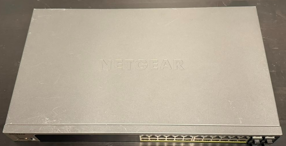 Netgear ProSafe GS728TP 24-Port Gigabit PoE+ Managed Pro Switch W/ Power Cord