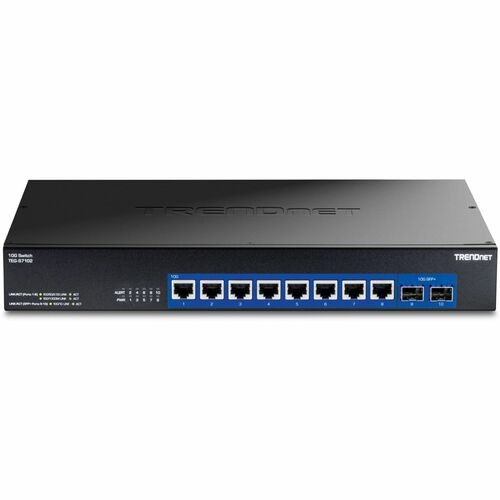 TRENDnet 10-Port 10G Unmanaged Switch, TEG-S7102, 8 x 10G RJ-45 Ports, 2 x 10G