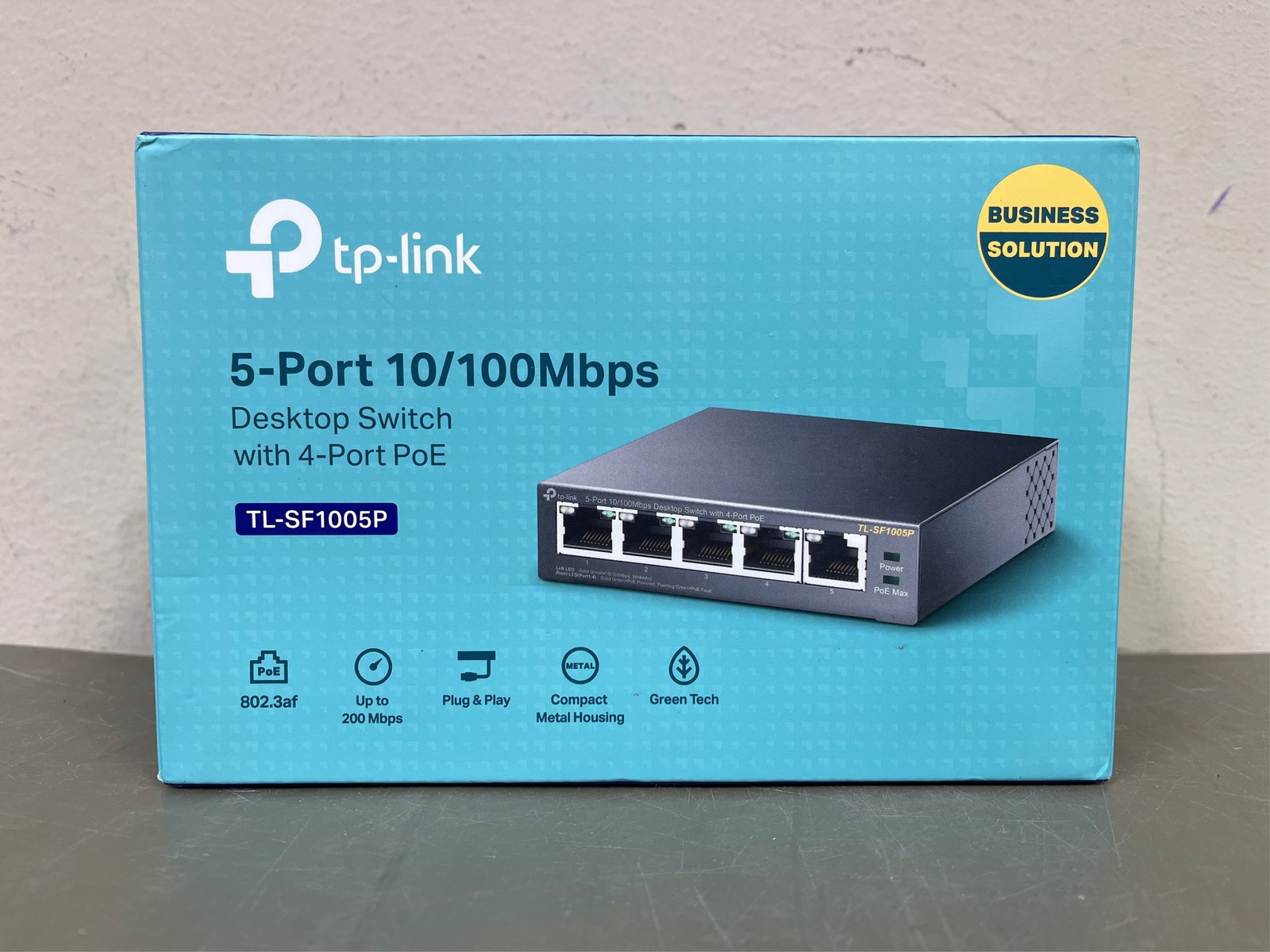TP-Link 5 Port Fast Ethernet 10/100Mbps PoE Switch | 4 PoE Ports @58W | Desktop