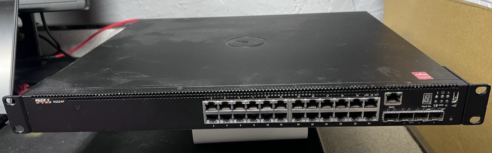 Dell PowerSwitch N1524P 24-Port PoE+ 4-SFP+ Managed Gigabit Network Switch