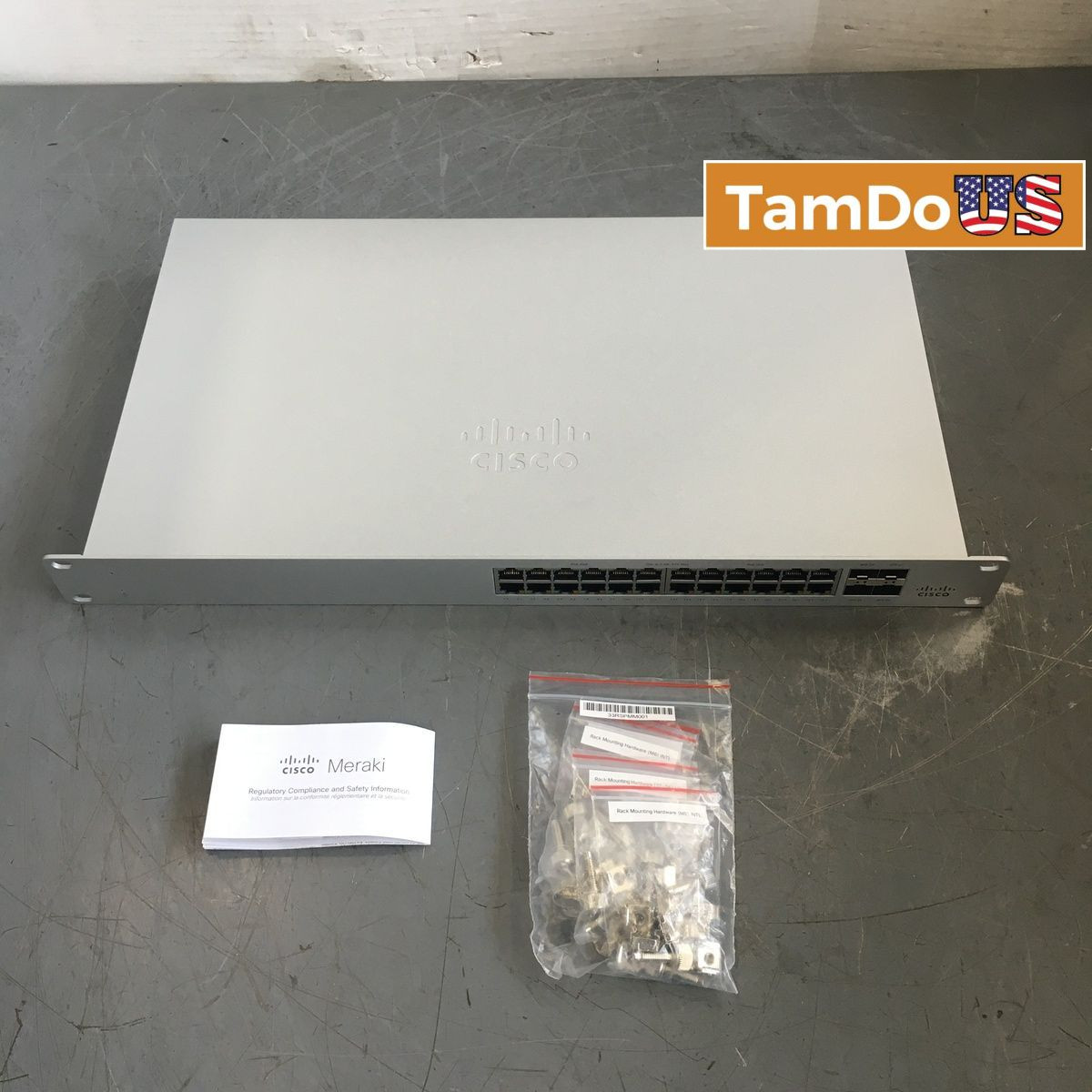 Cisco Meraki MS120-24P-HW 24-Port Gigabit PoE+ Cloud Managed Switch, UNCLAIMED