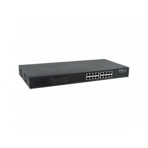 Eaton NG16POE-1 16-PORT 10/100/1000 MBPS GBE UNMANAGED SWITCH POE+ 220W METAL 1U