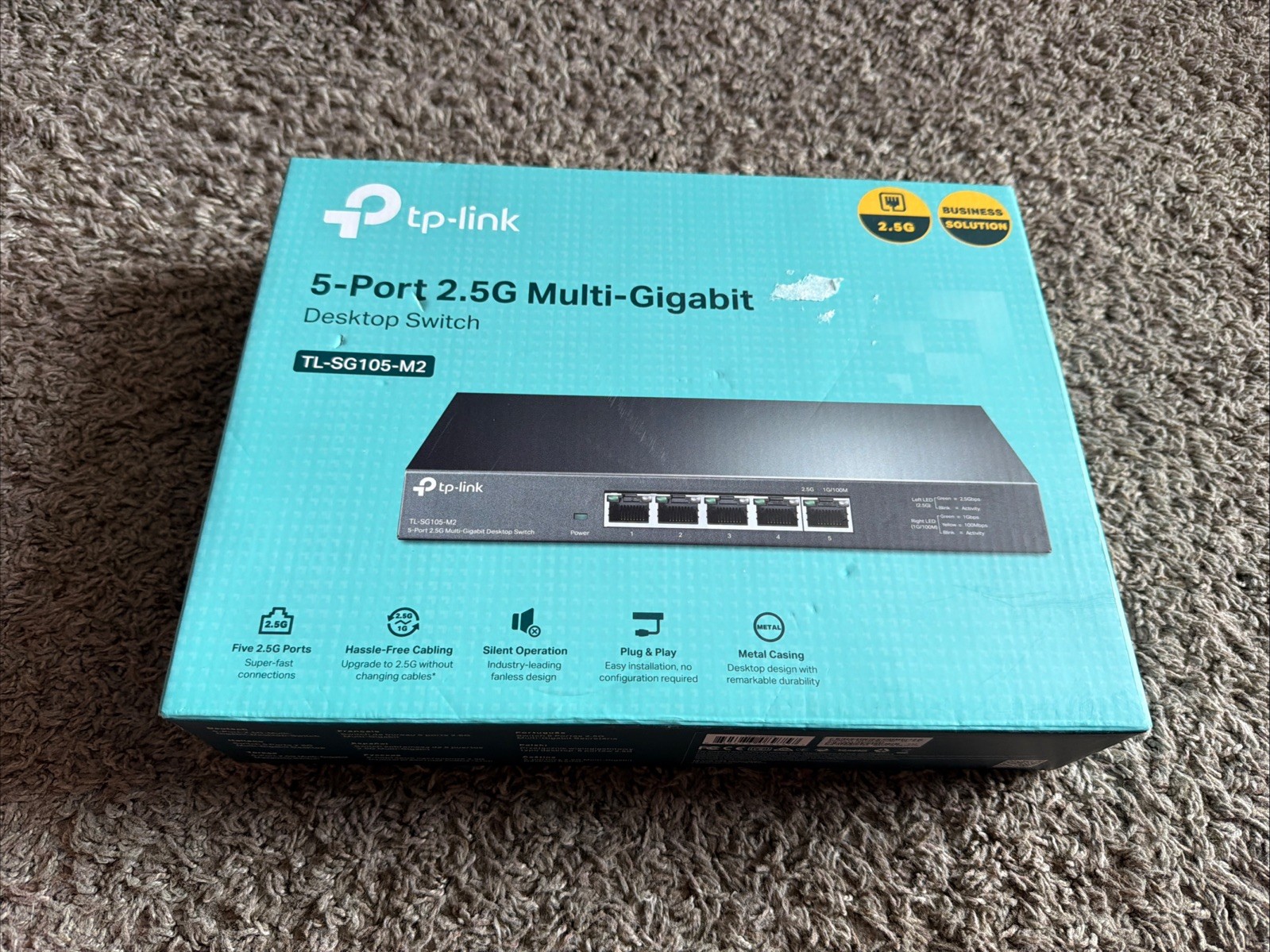 TP-Link TL-SG105-M2 | 5 Port 2.5G Unmanaged Network Switch Never Used