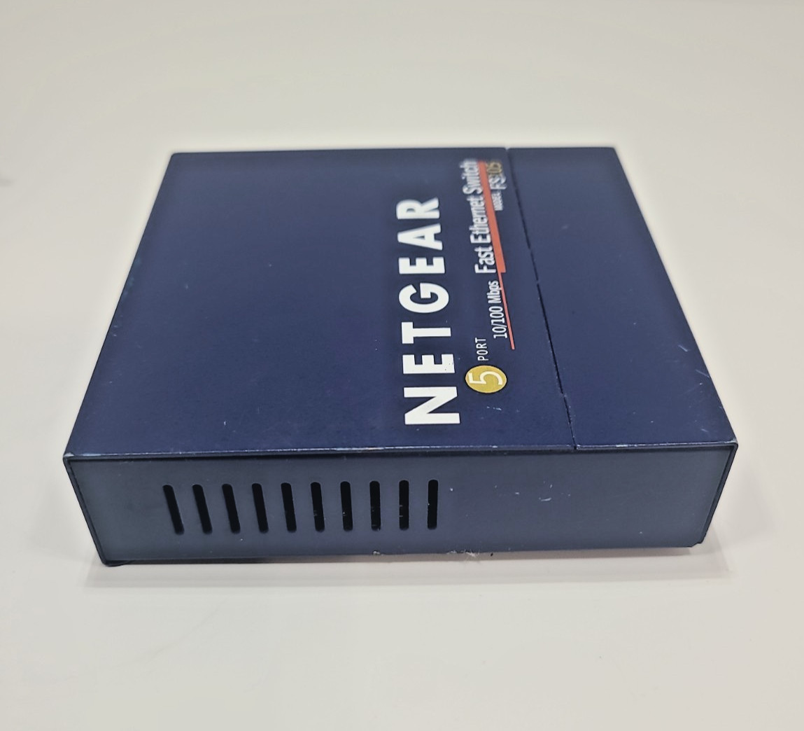 Netgear ProSafe FS105 5 Port Ethernet Switch W/ Power Adapter