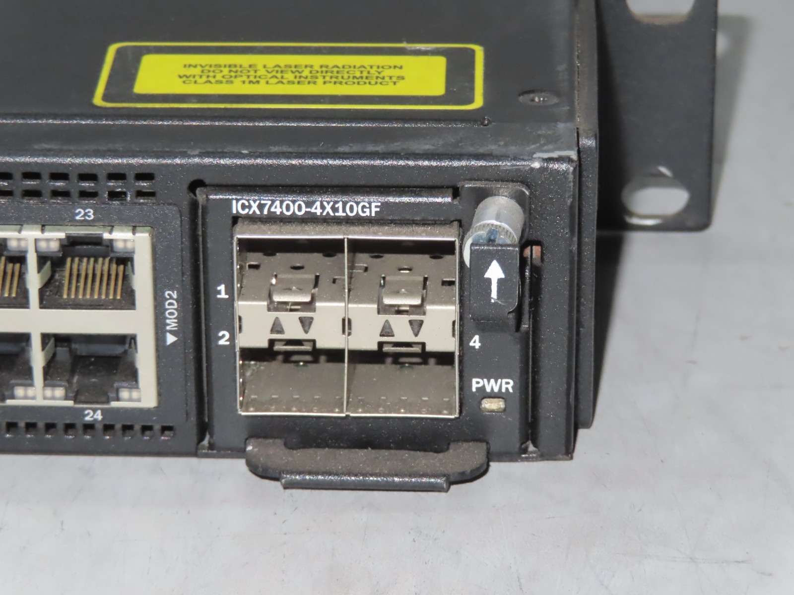 Ruckes ICX 7450-24P-E 24Port PoE+ PoH 802.3bt Switch dual PS ICX7400-1X40GQ