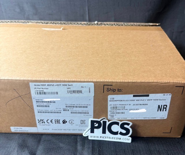 HPE Aruba 2930F (JL557A#ABA) 48 Port Rack Mountable Ethernet Switch