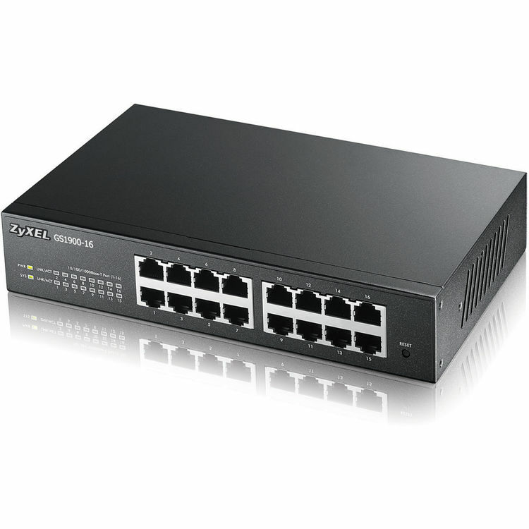 ZyXEL – GS1900-16 Rev 03F – 16-Port GbE Smart Managed Switch Ethernet