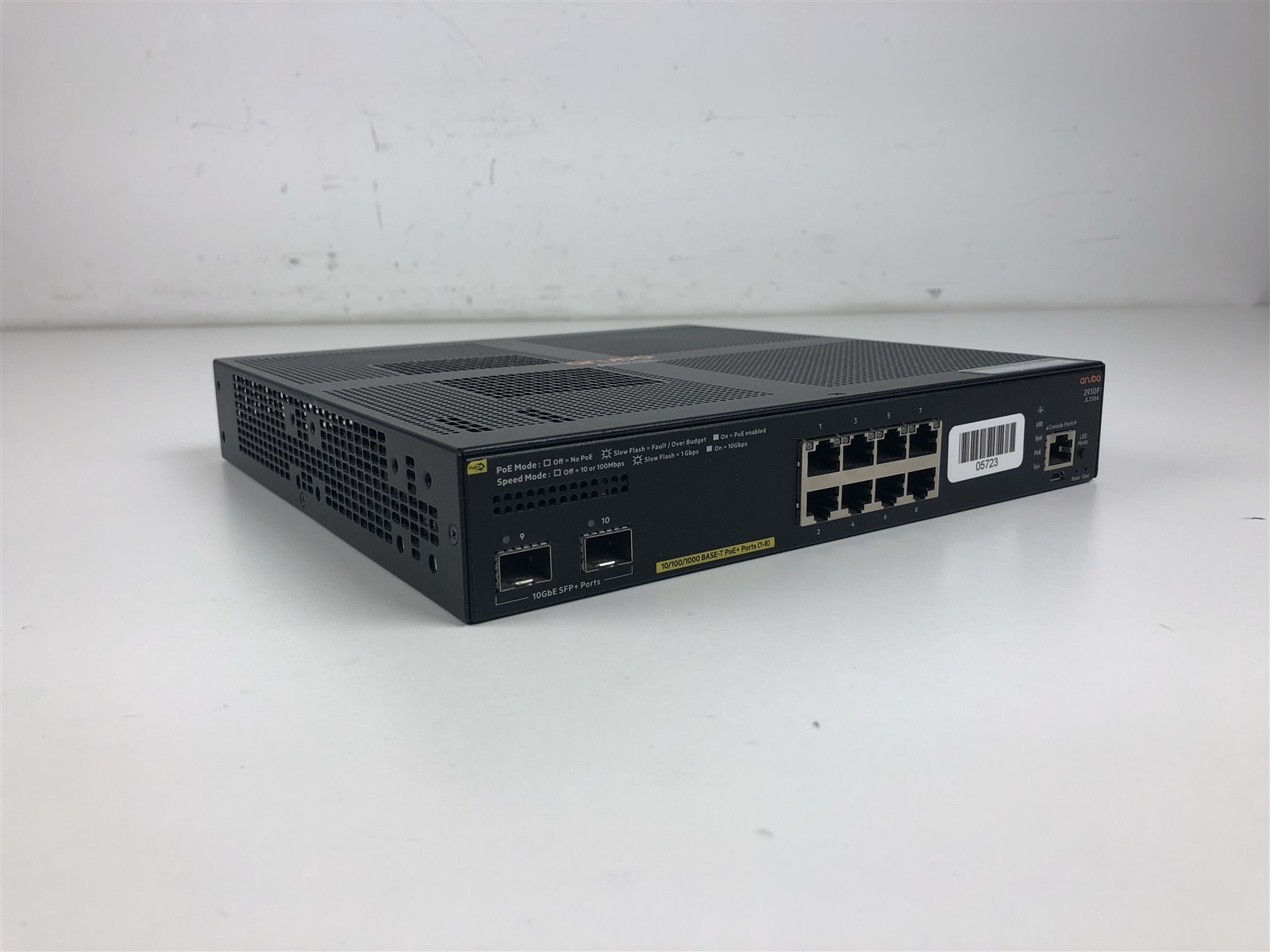 HPE Aruba Networking 2930F 8G PoE+ 2SFP+ Switch (JL258A)
