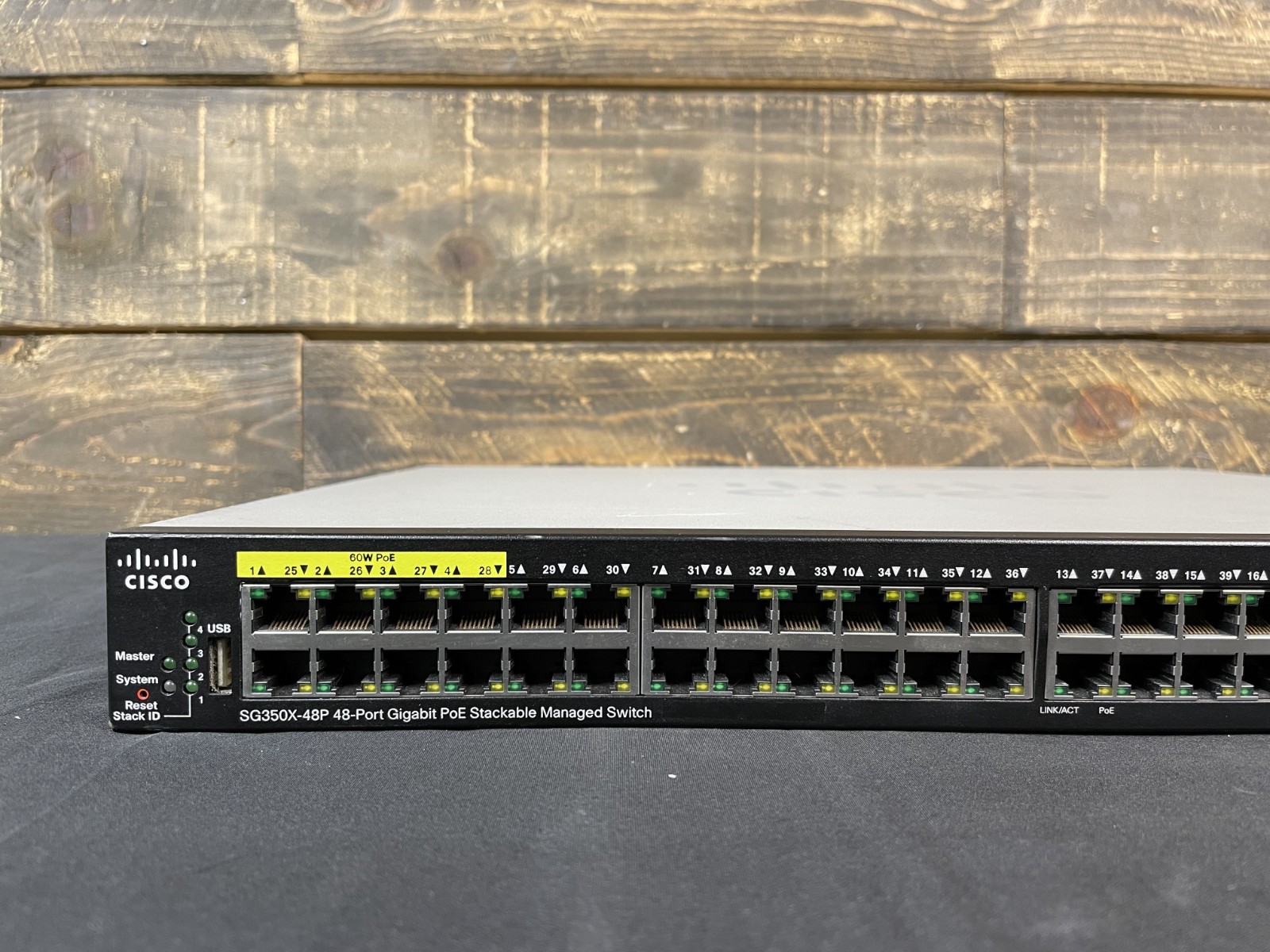Cisco SG350X-48P-K9 Small Business 48-Port PoE+ Gigabit Switch *Cosmetic