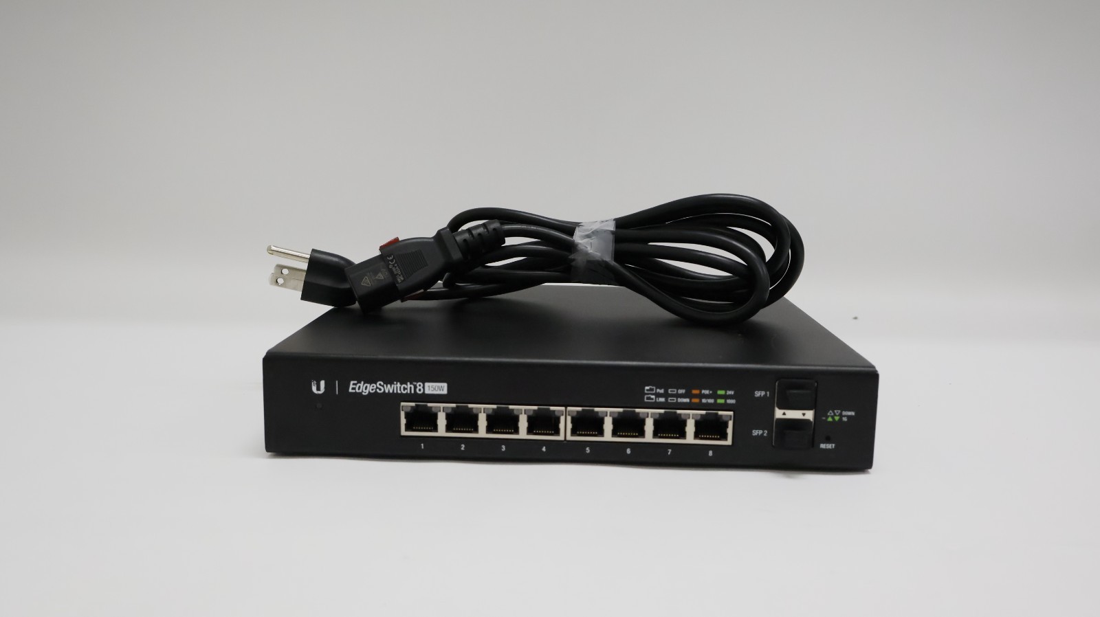 Ubiquiti EdgeSwitch 8 150W 8-Port Gigabit Switch with PoE+ and SFP