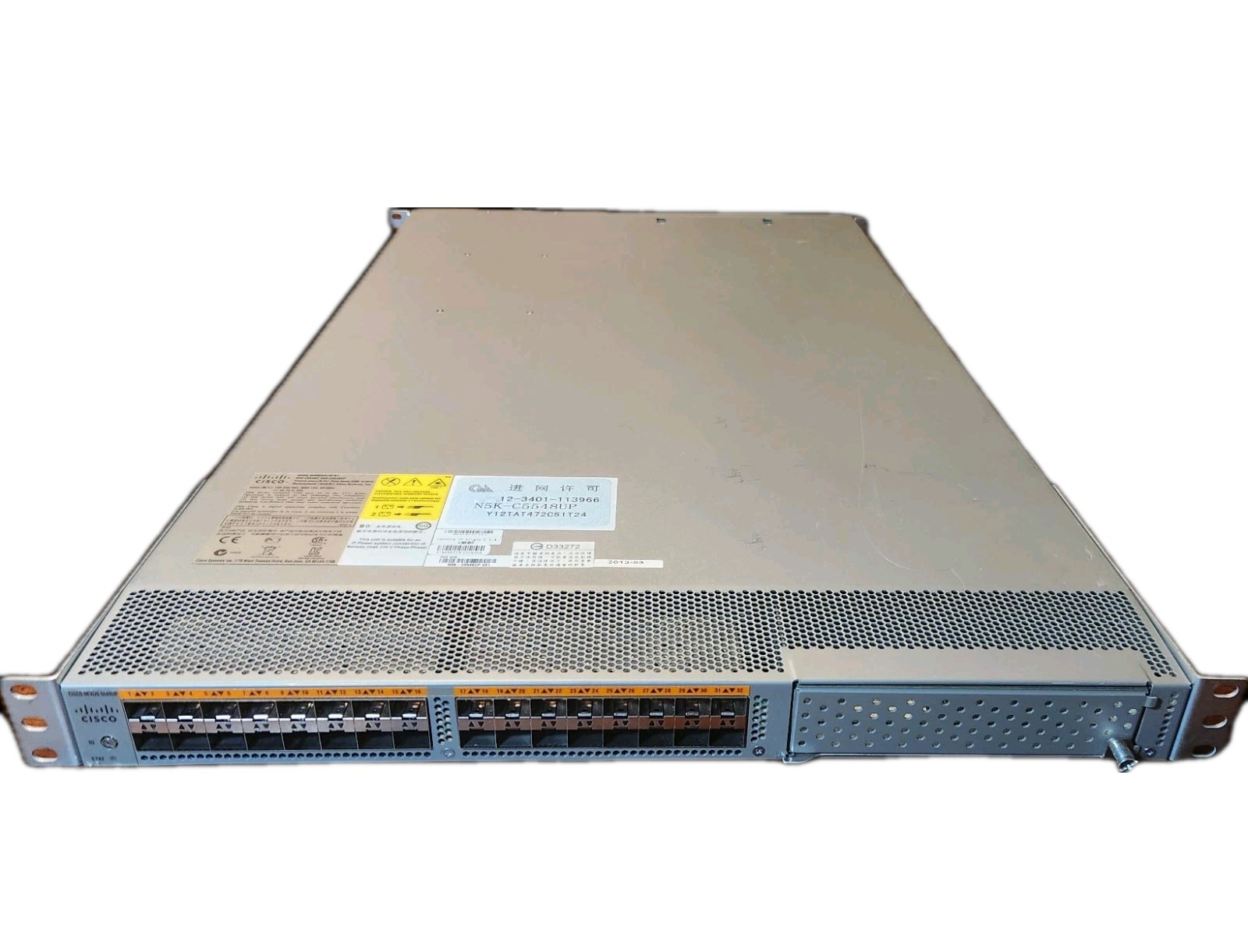 Cisco N5K-C5548UP Nexus 5548 32-Port Switch| 1/10Gb Switch | Dual AC | Rack Ears