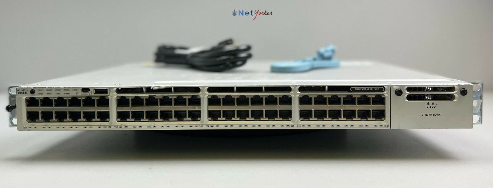 Cisco WS-C3850-48F-L 48 Port PoE+ Gigabit Ethernet Switch – Same Day Shipping