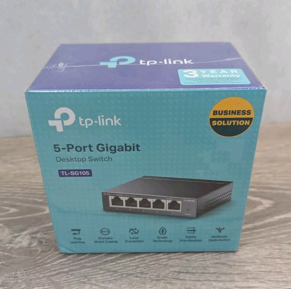 TP-Link 8-Port TL-SG108 & 2x 5-Port TL-SG105 Gigabit Desktop Switches *NEW*