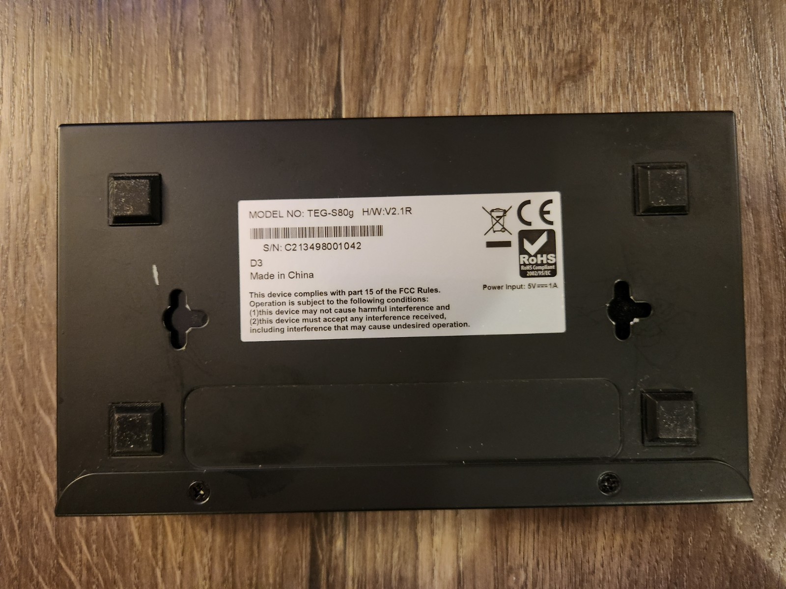 TRENDnet TEG (TEG-S80g) External Networking Switch Gigabit 1000MBps Ethernet