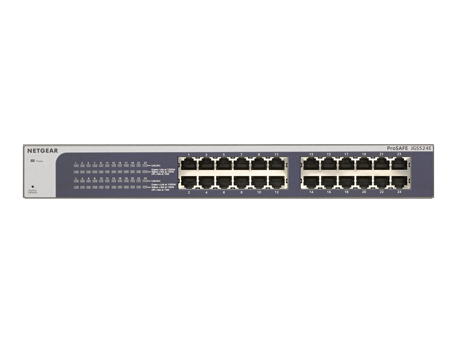 NETGEAR ProSAFE JGS524E 24-Port Gigabit Smart Managed Plus Rack Switch