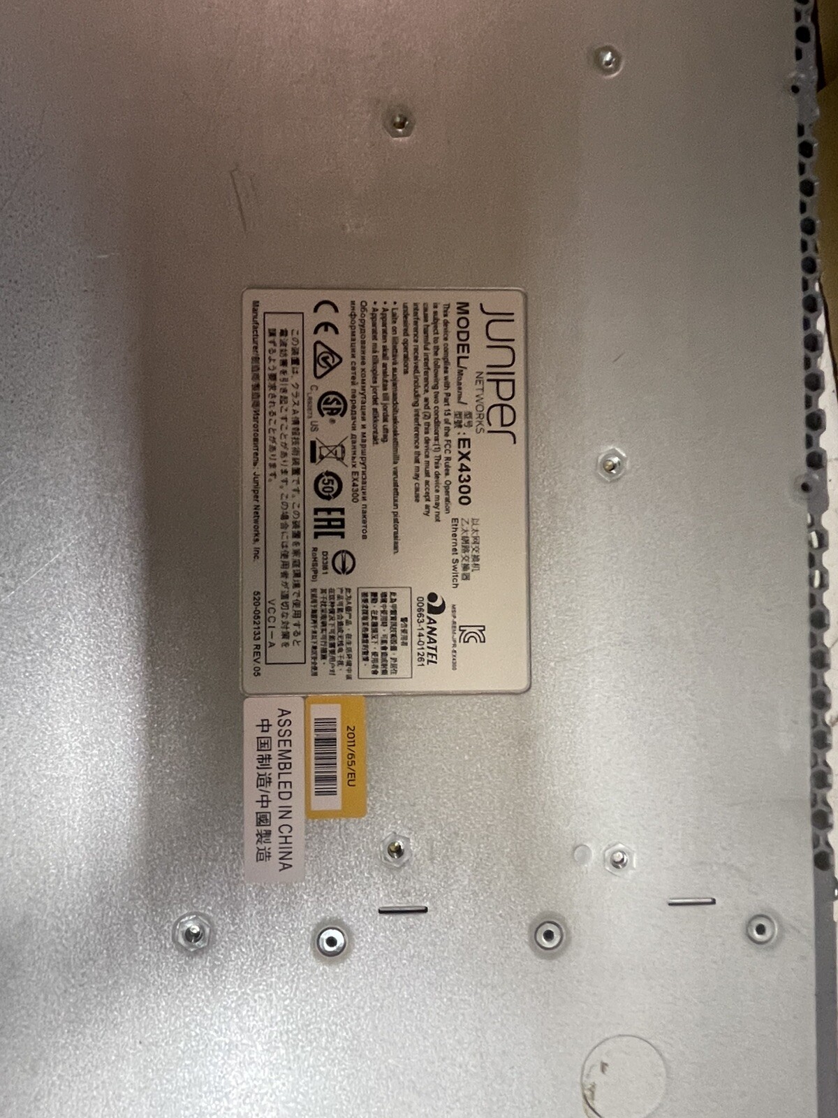 Juniper Networks EX4300-48P 48 Ports Rack-Mountable Gigabit Ethernet Switch