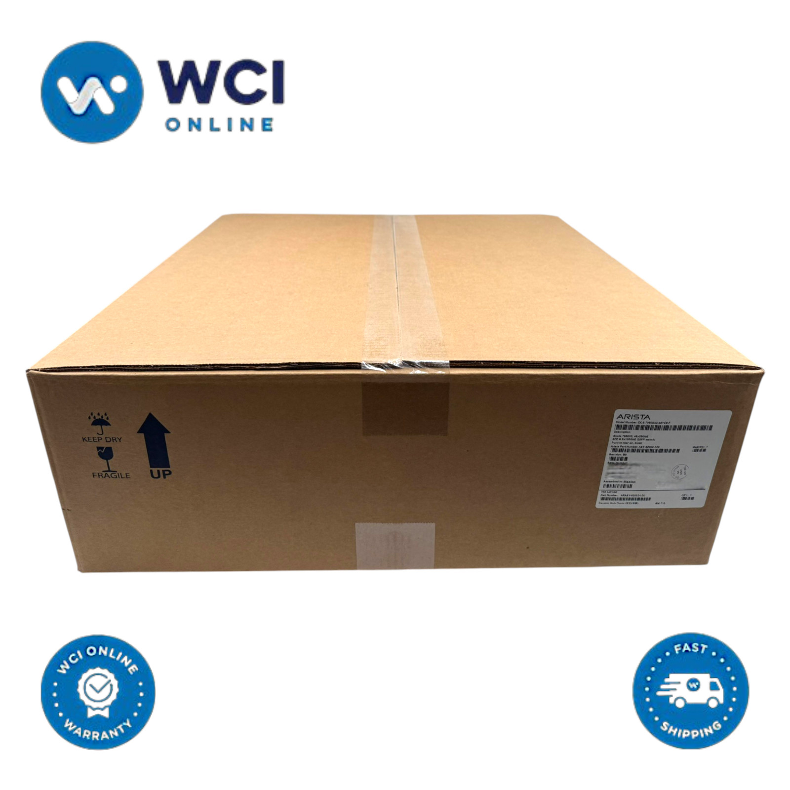 Arista DCS-7050SX3-48YC8-F 7050X3, 48x25GbE SFP & 8x100GbE QSFP100+