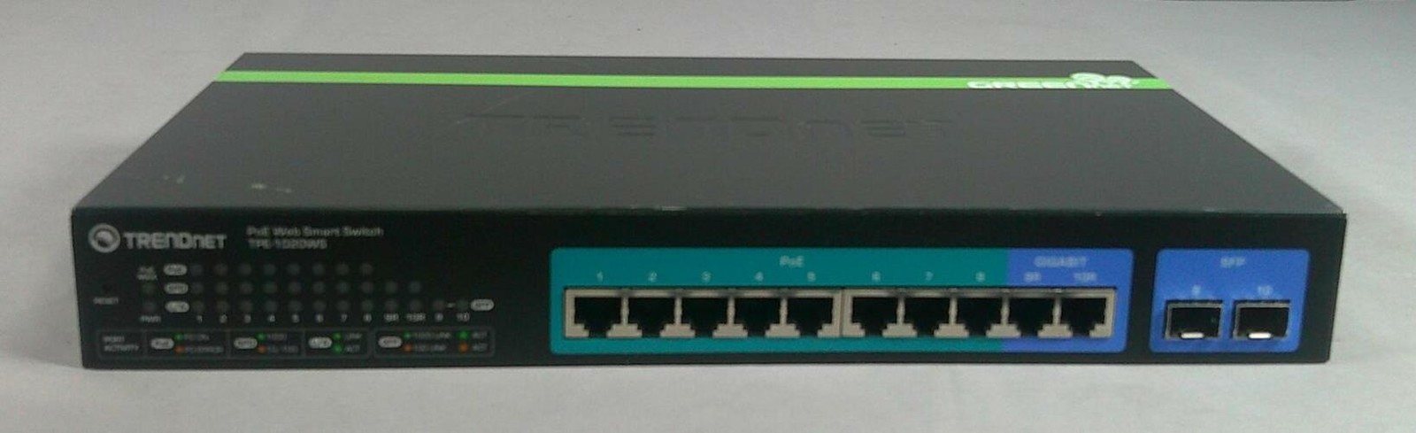 TRENDNET TPE-1020WS S 10-Port Gigabit Web Smart PoE+ Switch ***Used Good***