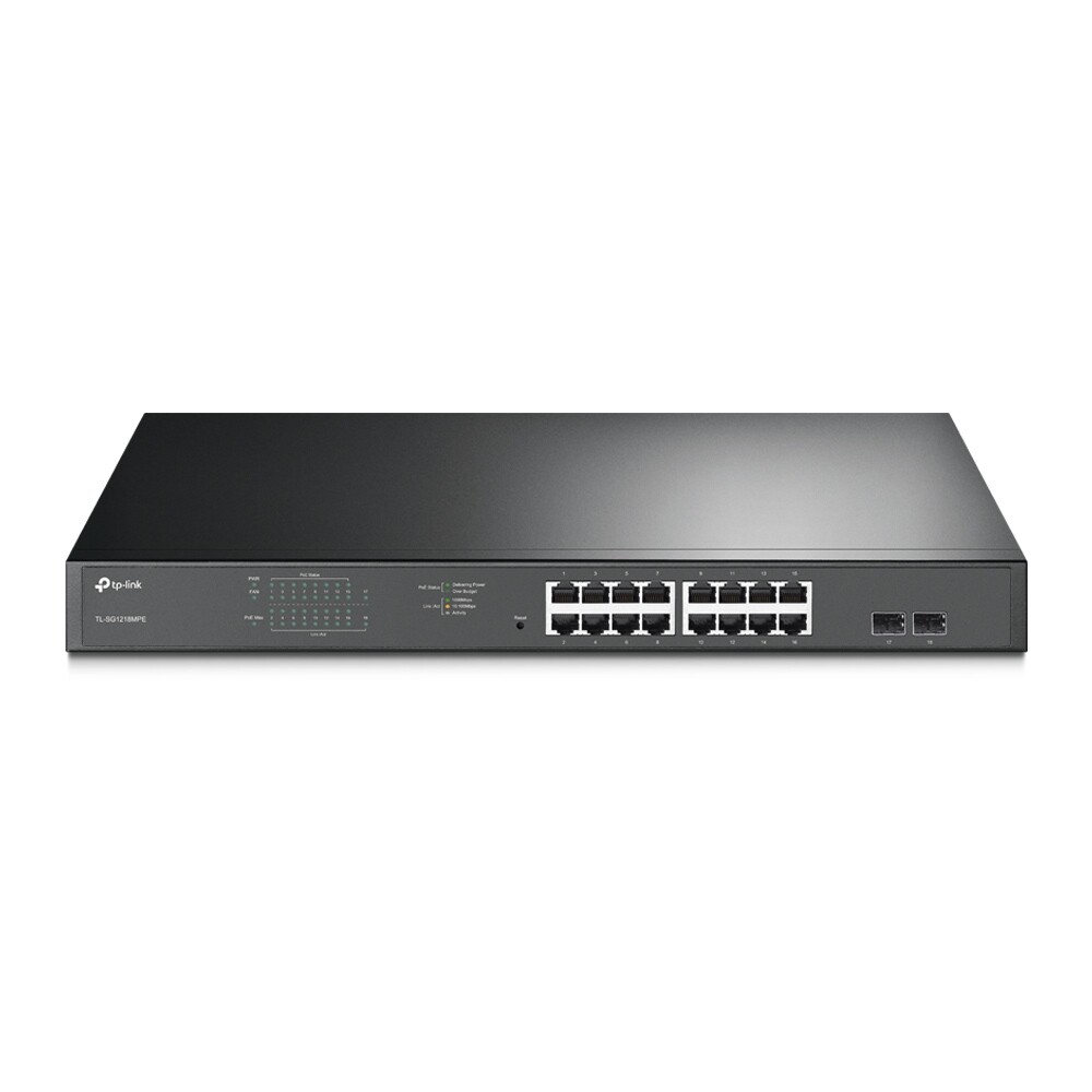 TP-Link TL-SG1218MPE 16-Port Gigabit Smart PoE Switch 16xPoE+ 2xSFP (USED_A)