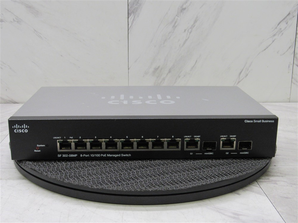 Cisco SF302-08MP 8-Port 10/100 Maximum PoE Managed Switch FREE SHIPPING!