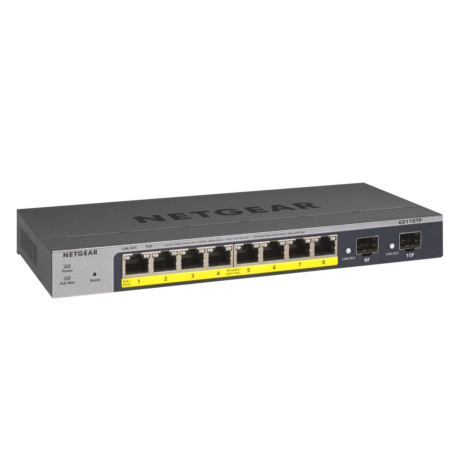 *NEW* *NEW* NETGEAR GS110TP -300NAS PoE Gigabit Smart Managed Pro Switch w/ 2…