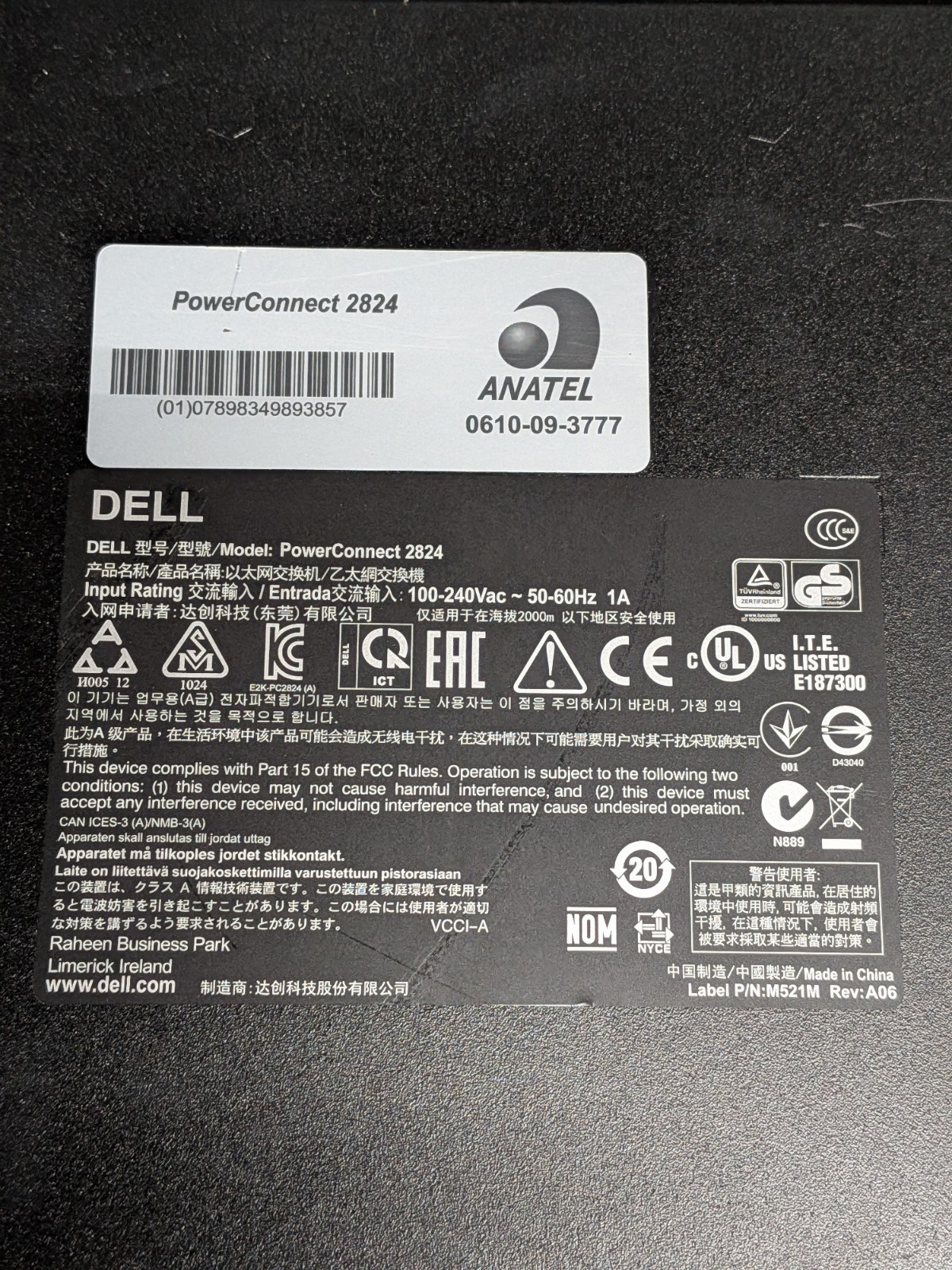Dell PowerConnect 2824 24x Port Gigabit Ethernet Switch *No Power Cord*