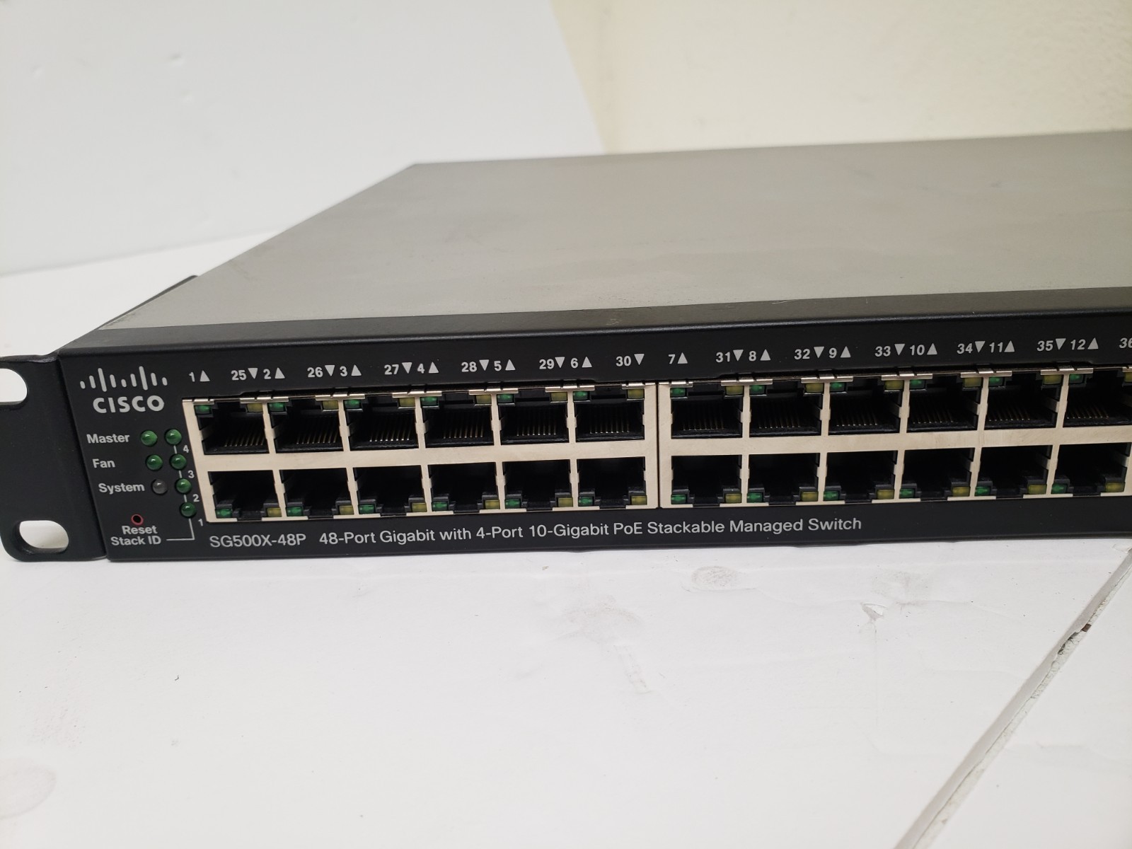 Cisco SG500X-48 48-Port Gigabit With 4-port 10-Gb PoE Stackable Managed Switch