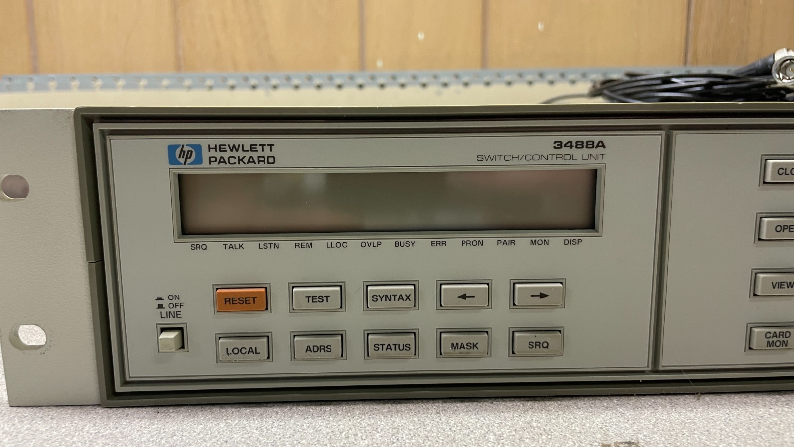HP 3488A Switch Control Unit w/ 44478Bx5, with HP-IB Connector