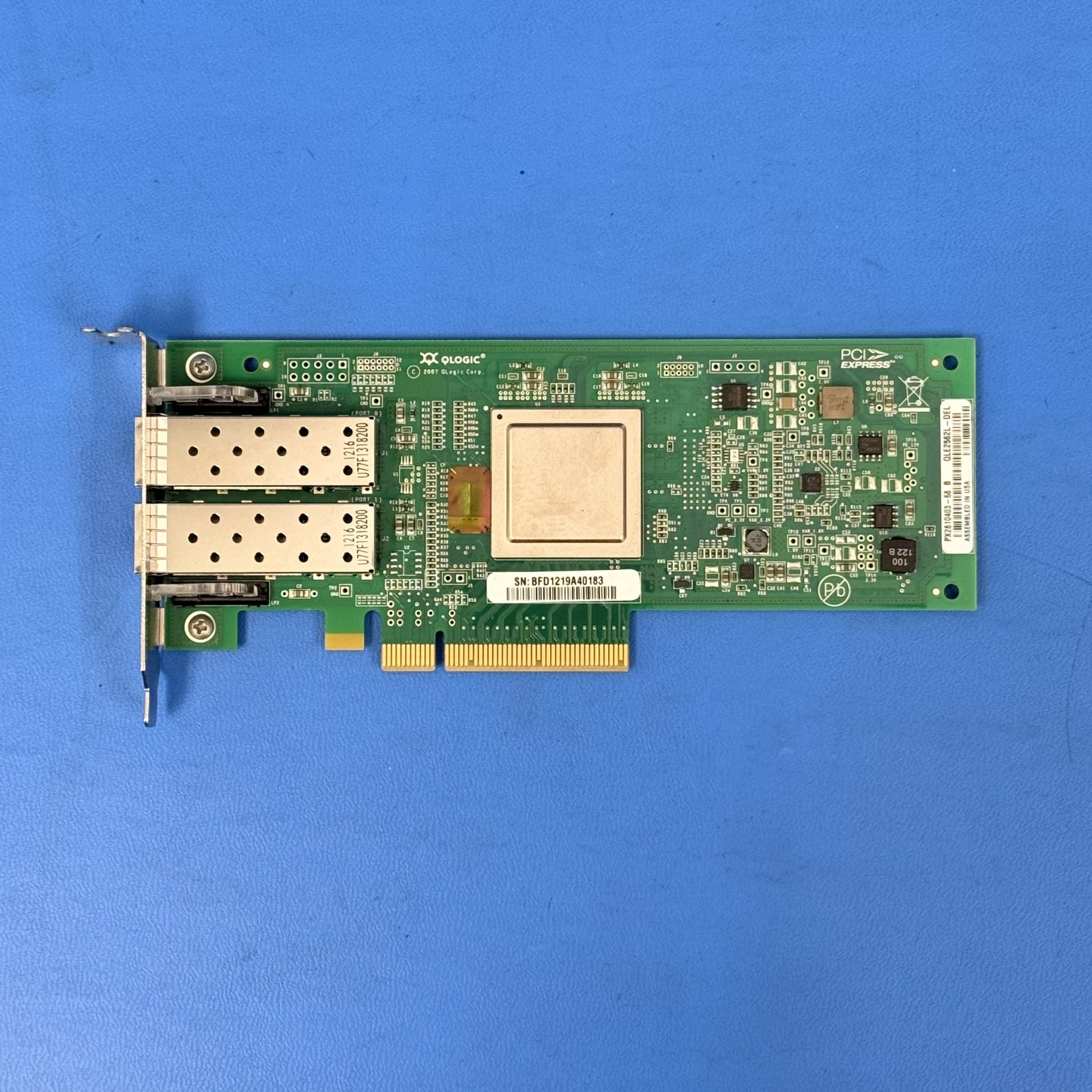 Dell 0RW9KF QLogic QLE2562 8Gb Fibre Channel Dual Port PCIe HBA Low Profile