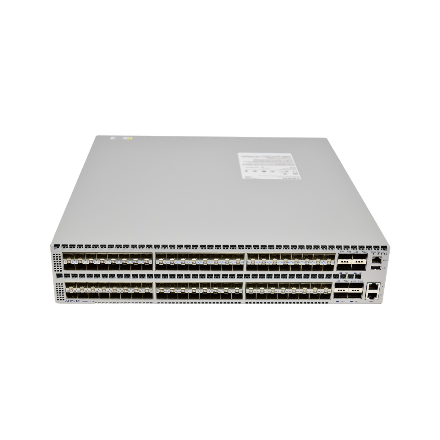 Arista DCS-7050SX-128-R 96-Port SFP+ 8x QSFP+ R-F Air 7050 Switch 2x AC PSU