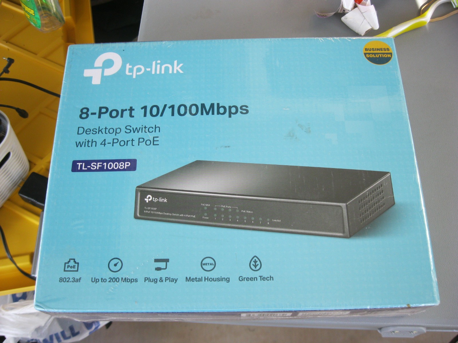 TP Link 8-port 10/100Mbps Desktop PoE+ Switch TL-SF1008P 4 Ports, 66W PoE