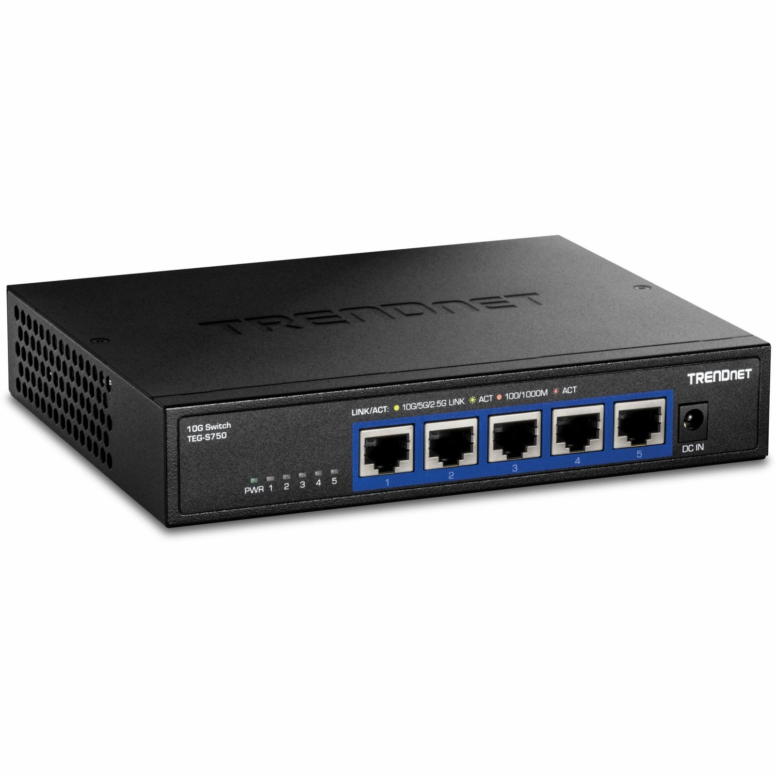 Trendnet TEGS750 5-Port 10G Switch 100Gbps Capacity Black