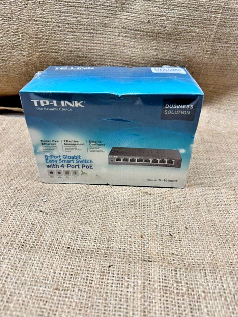TP-Link TL-SG108PE 8-Port Gigabit 4-Port PoE+ Switch *New