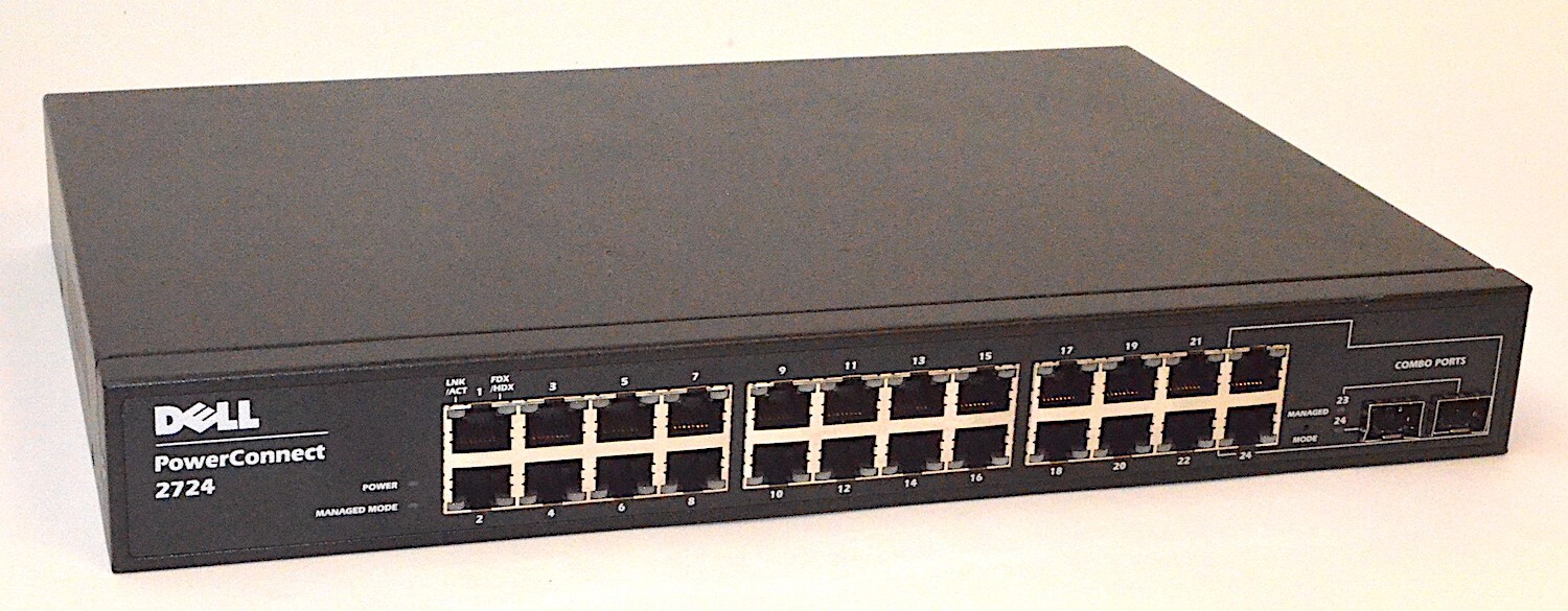 Dell PowerConnect 2724 24 Port, 10/100/1000 Managed Switch *Used* 0TJ689