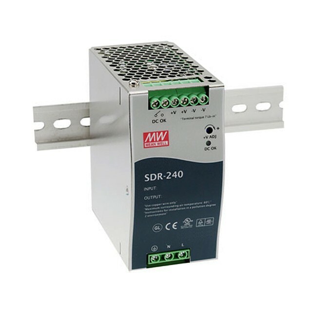 EtherWAN EX78602-0VB + EtherWAN SDR-240-48 240W/5A DIN-Rail 48VDC PS