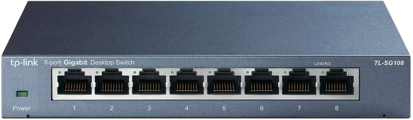 TP-Link 8 Port Gigabit Ethernet Network Switch (TL-SG108) Brand New