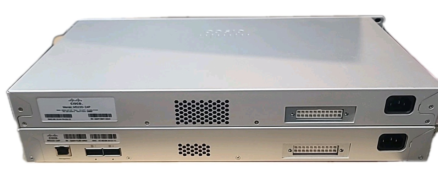 Meraki Cisco MS225-24P & MS220-24P HW Gigabit PoE Switch Unclaimed