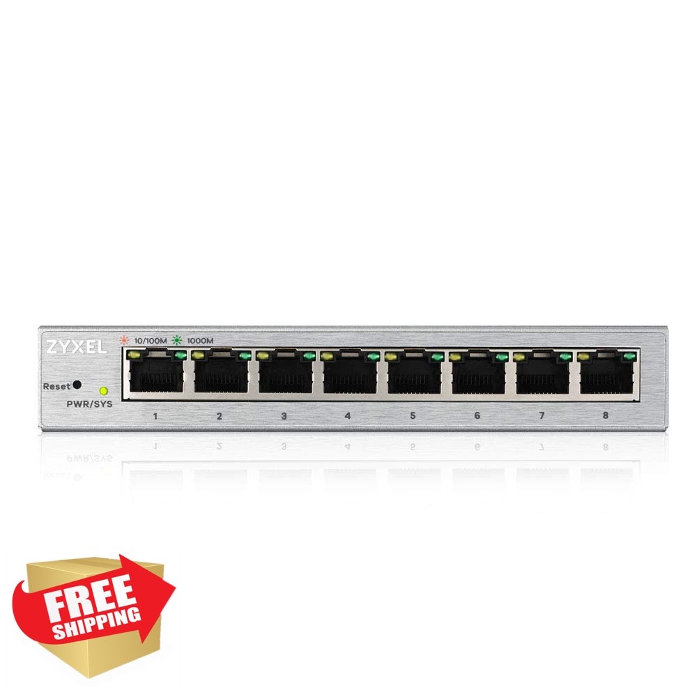 ZYXEL GS1200-8 8-Port Gigabit Managed Switch